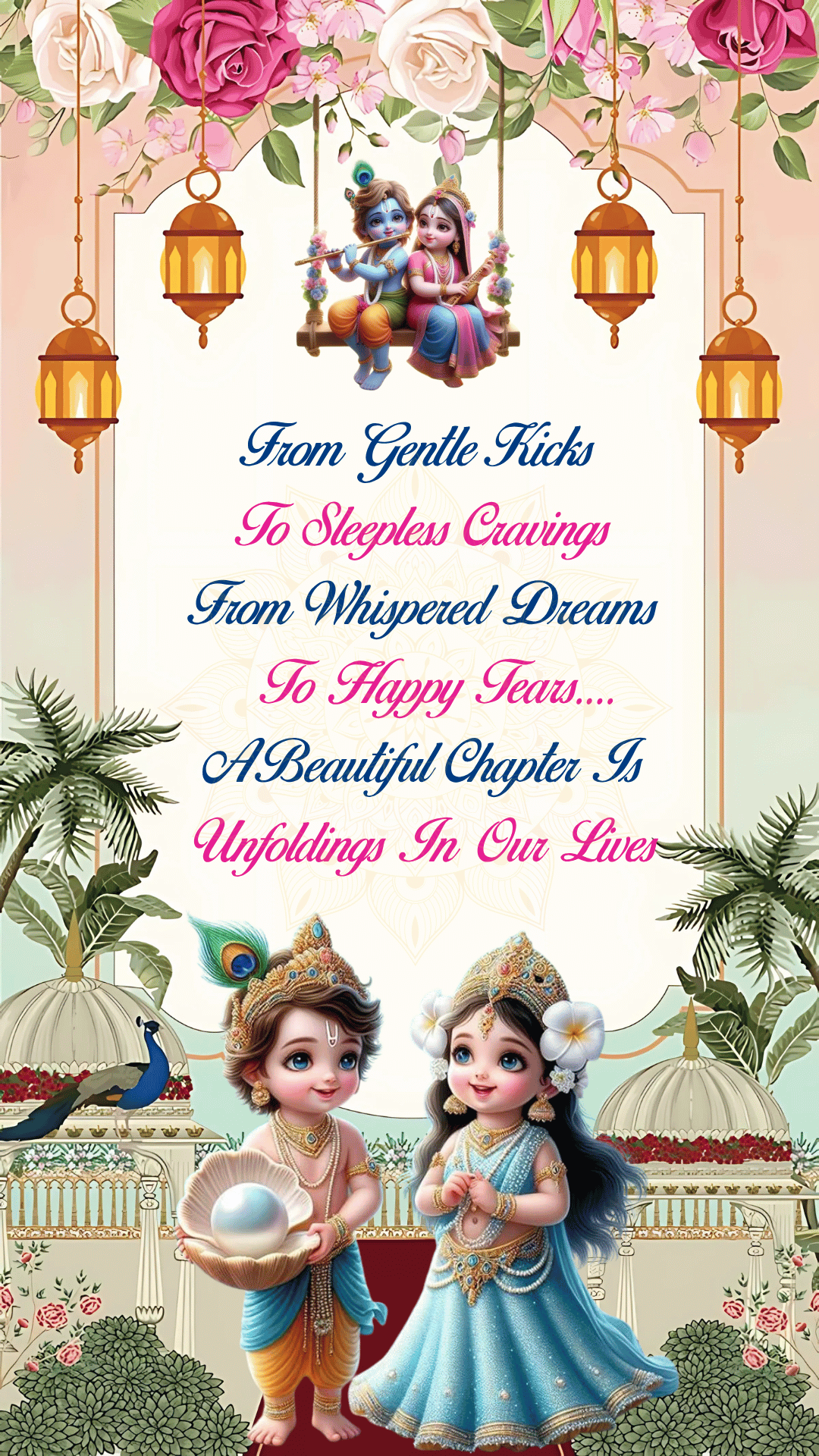 Baby Shower Invitation Video | Cute Traditional & Modern Theme | DBI- 15 Alternate