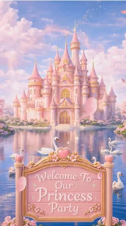 Princess Theme Birthday Invitation Video | Magical & Royal Birthday E-Invite | DBI-12 