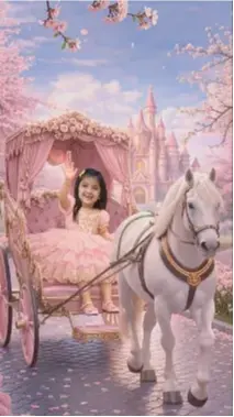 Princess Theme Birthday Invitation Video | Custom E-Invite Alternate