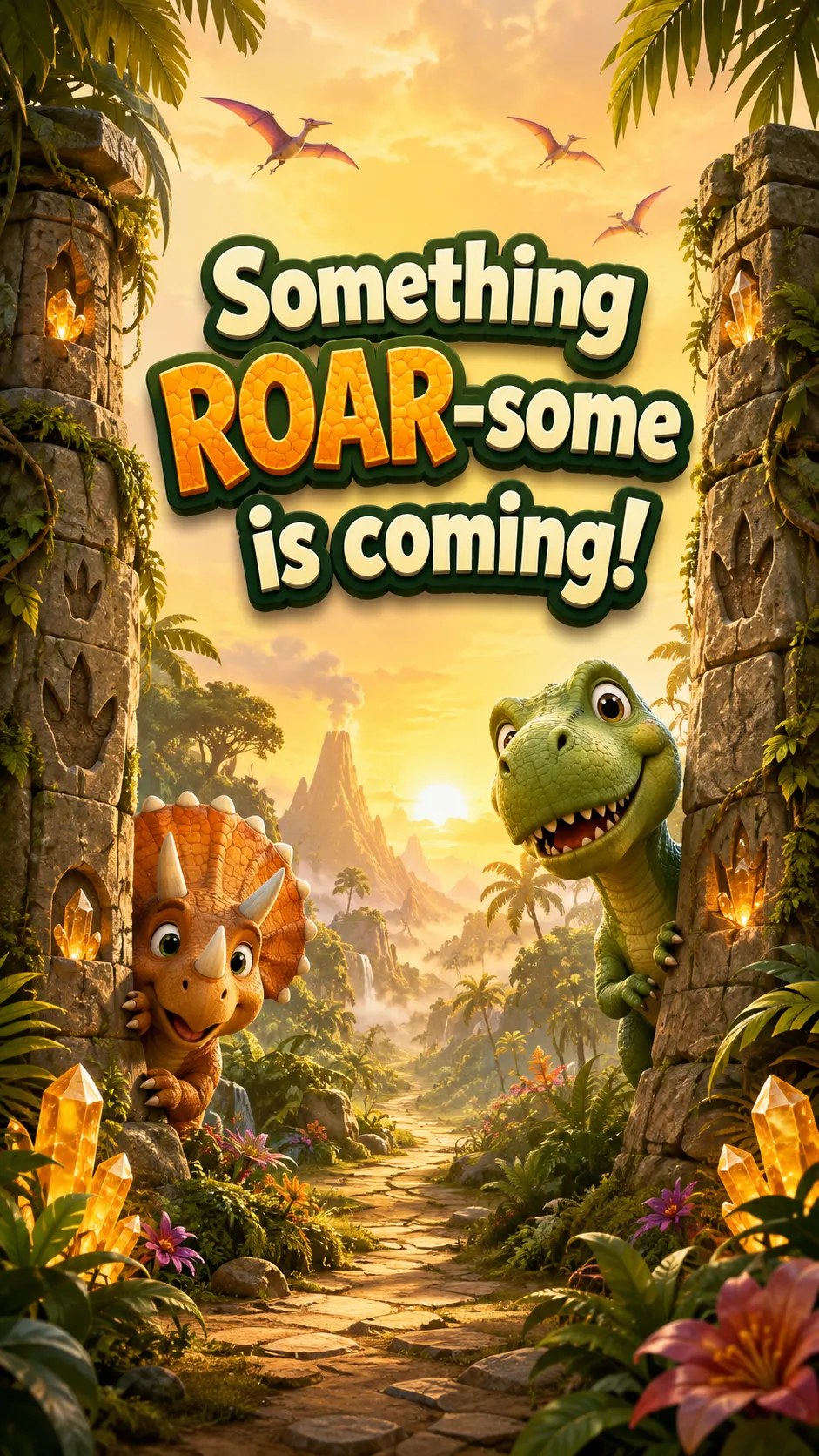 Dinosaur Theme Birthday Invitation Video | Personalised E-Invite