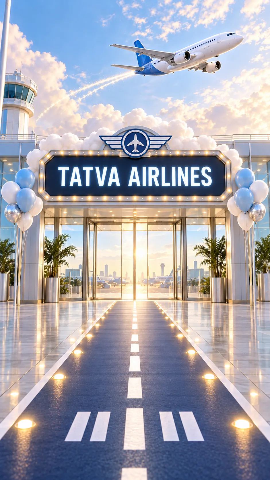 Personalised Airline Theme Birthday Invitation Video