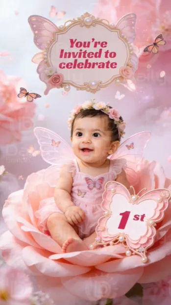 Fairy Birthday Invitation Video | Personalised Kids Invite Alternate